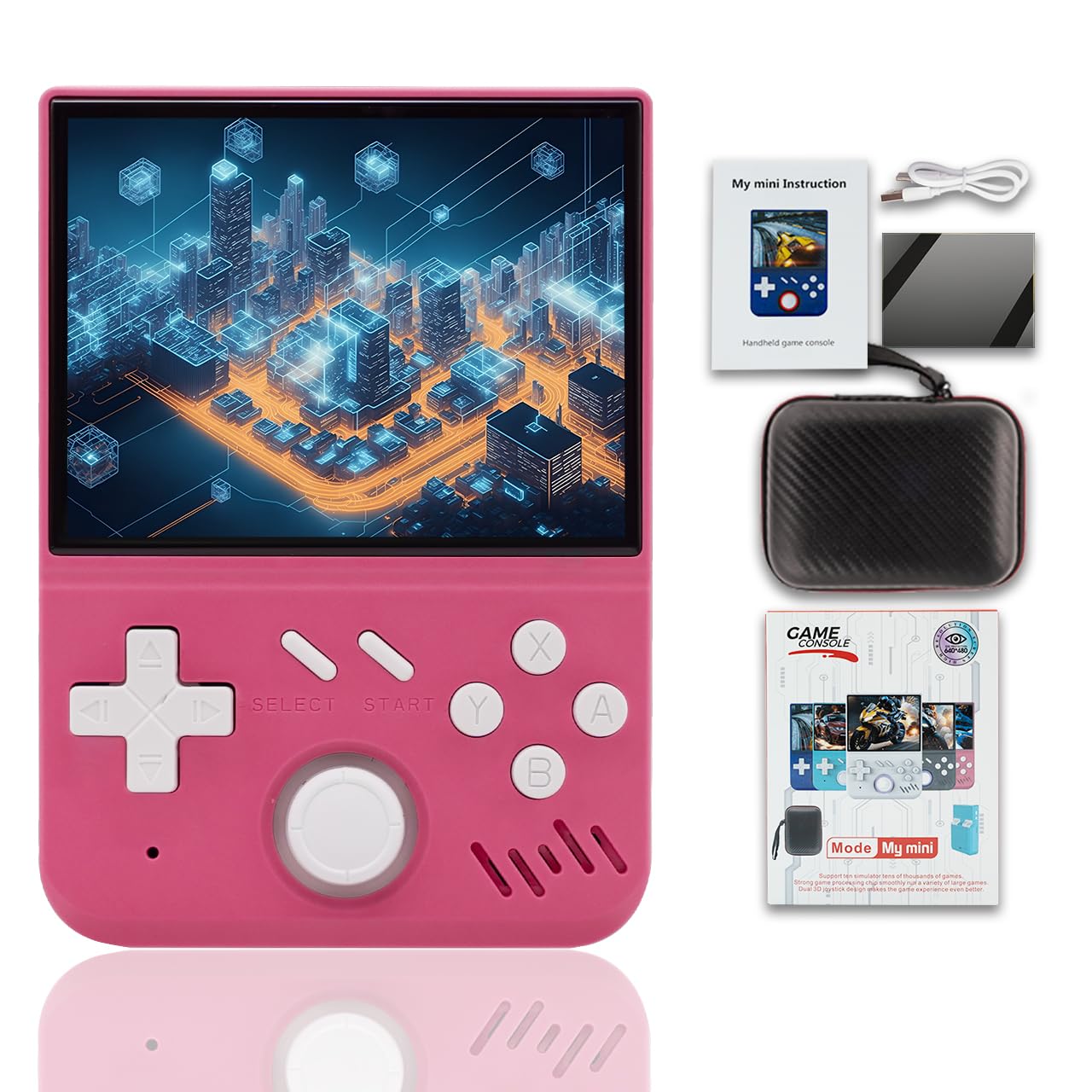 My Mini Handheld Game Console 3.5-in 640*480 IPS OCA Screen RK3326